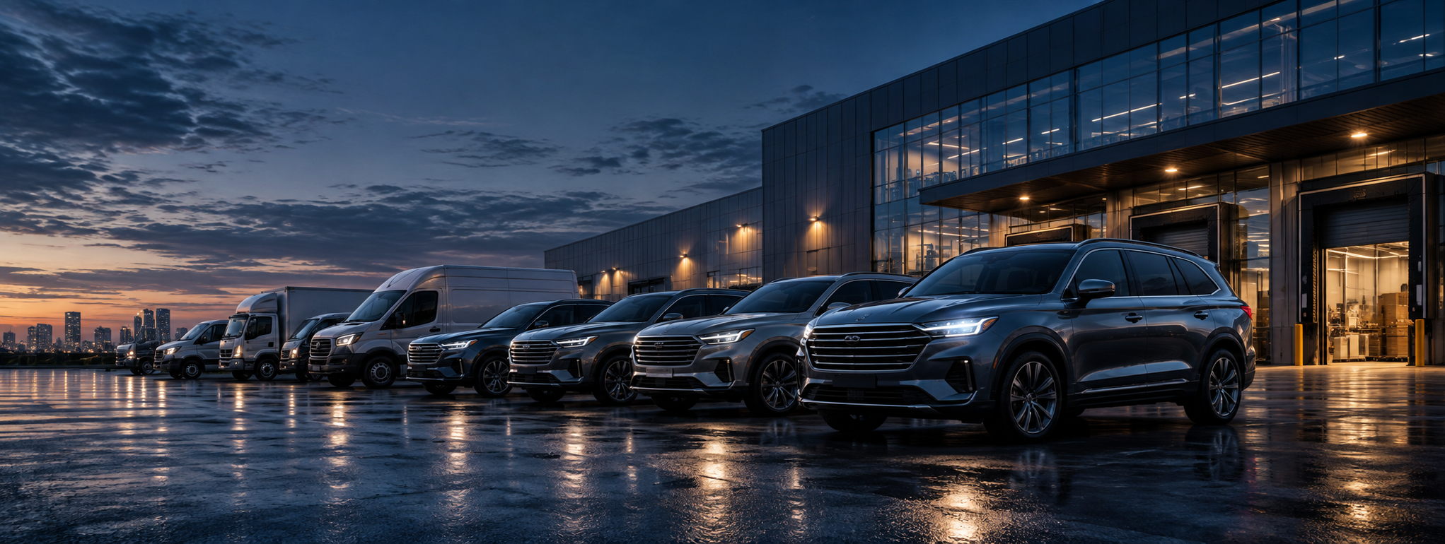 Fleet vehicles ready for review